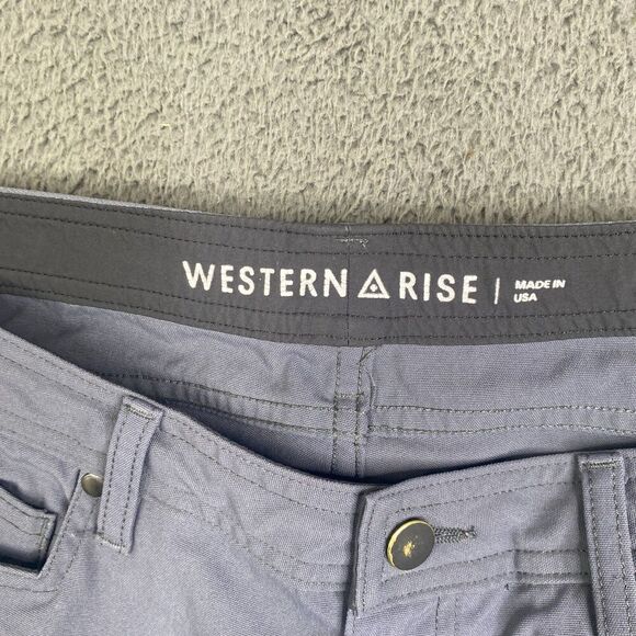 Western Rise Pants Mens 34x33 Pant Performance Stretch Outdoor Hiking Nylon - Picture 8 of 16